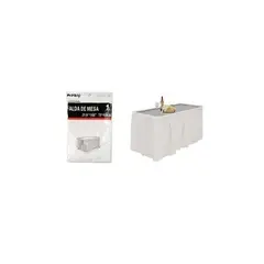 GENERICO - Faldón De Mesa Desechable Blanco 73x426cm