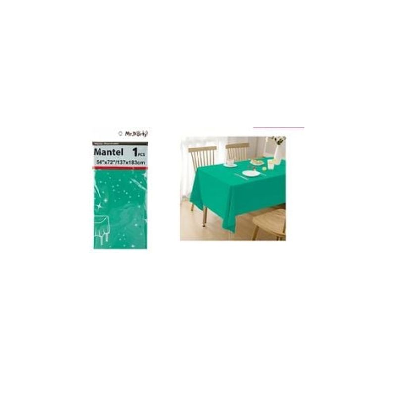 GENERICO - Mantel Plástico Verde 137x183cm
