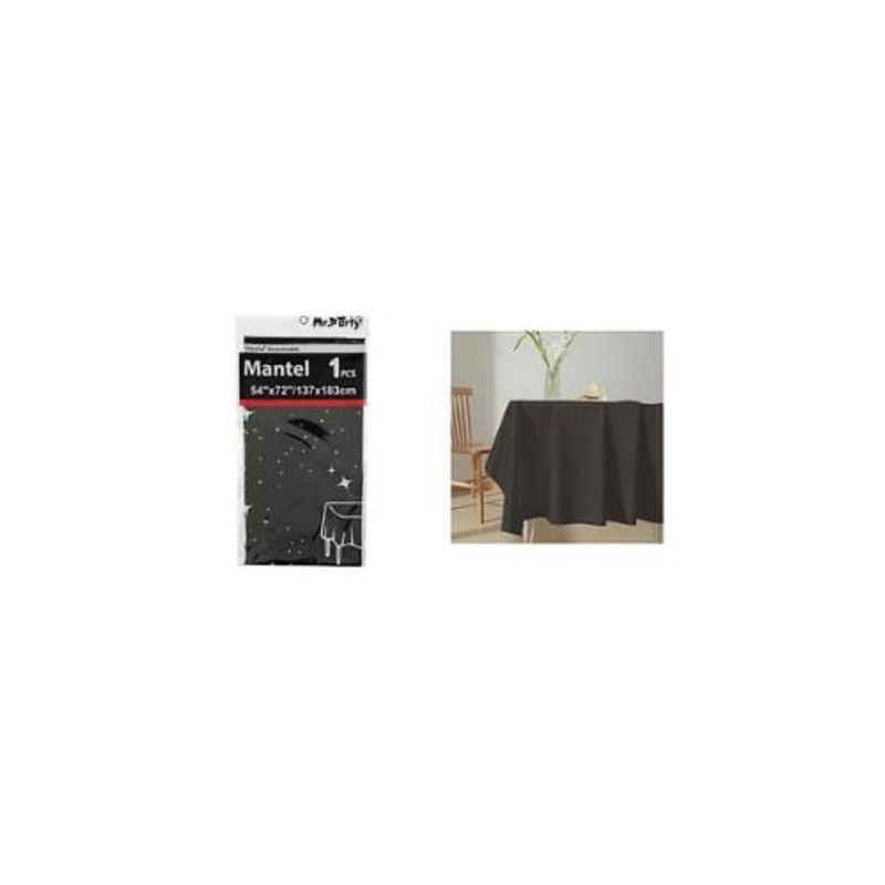 GENERICO - Mantel Metálico Negro 137x183cm