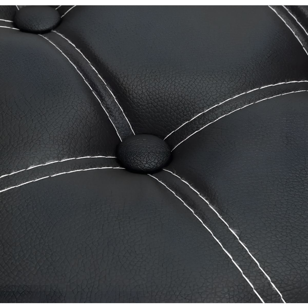 GENERICO - Puff Baul Organizador Negro - 38 x 38 x 38 cm