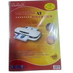 GENERICO - 100 Lámina A3 para termolaminar de 125 micrones- 303x426mm