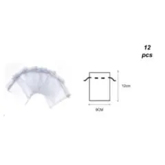 GENERICO - BOLSAS DE ORGANZA 12 PCS