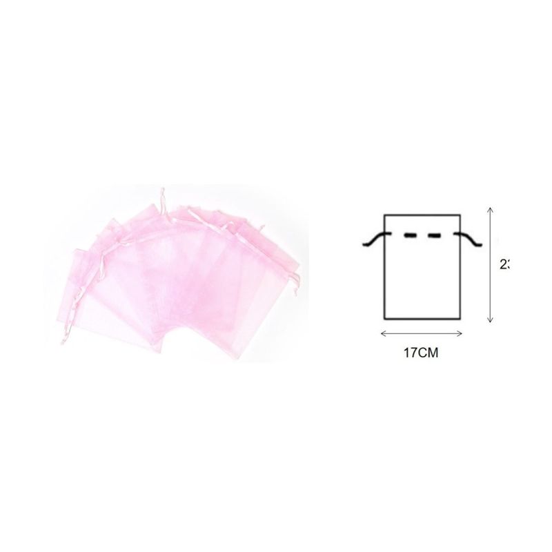 GENERICO - BOLSAS DE ORGANZA 12 PCS