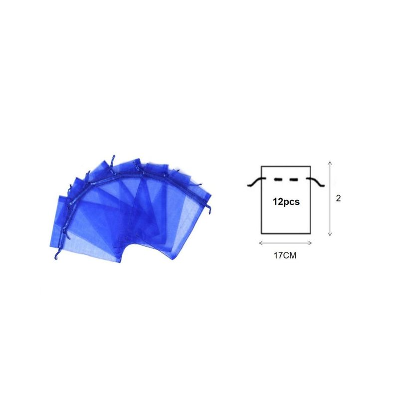 GENERICO - BOLSAS DE ORGANZA 12 PCS