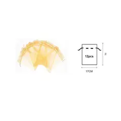 GENERICO - BOLSAS DE ORGANZA 12 PCS