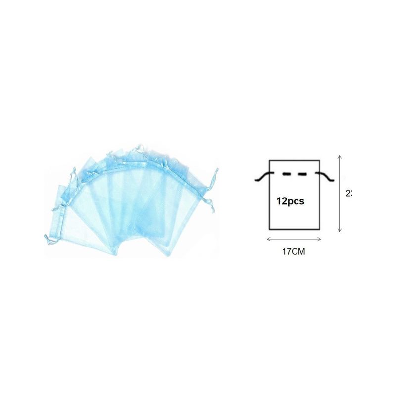 GENERICO - BOLSAS DE ORGANZA 12 PCS