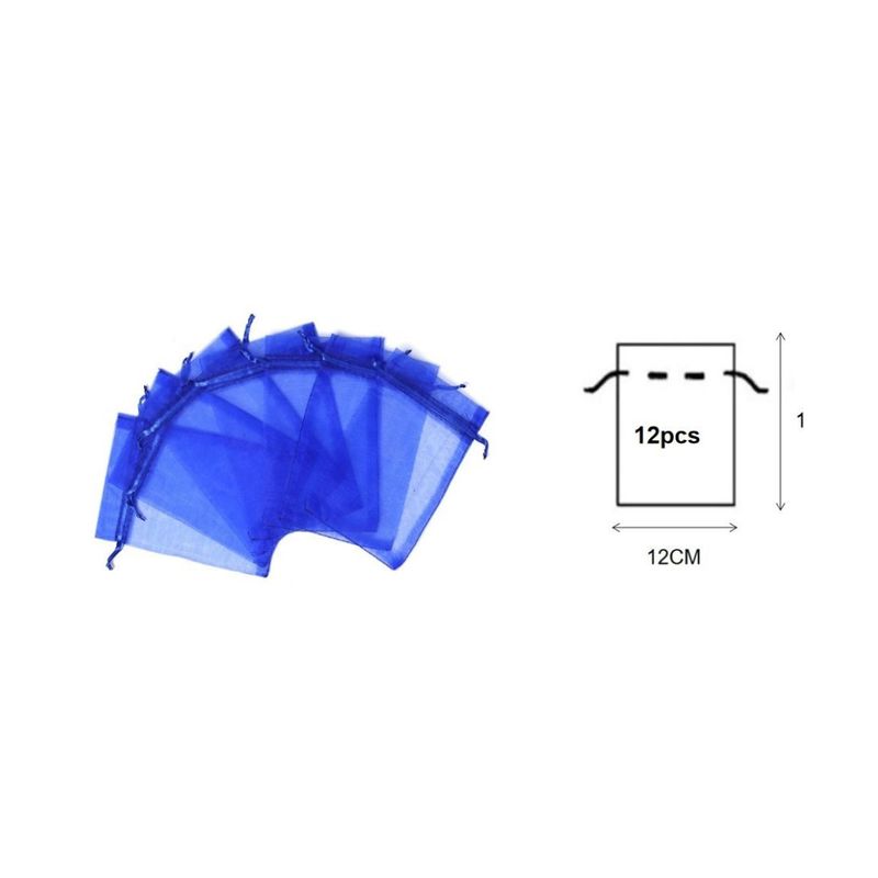 GENERICO - BOLSAS DE ORGANZA 12 PCS