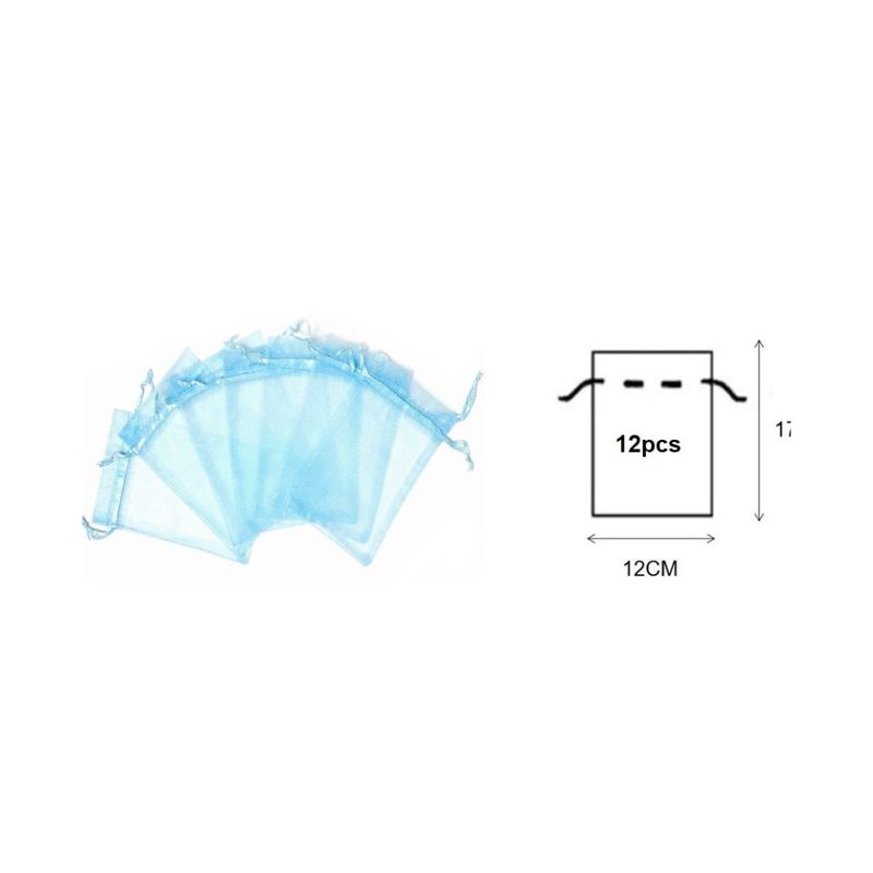 GENERICO - BOLSAS DE ORGANZA 12 PCS