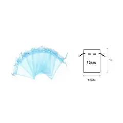 GENERICO - BOLSAS DE ORGANZA 12 PCS