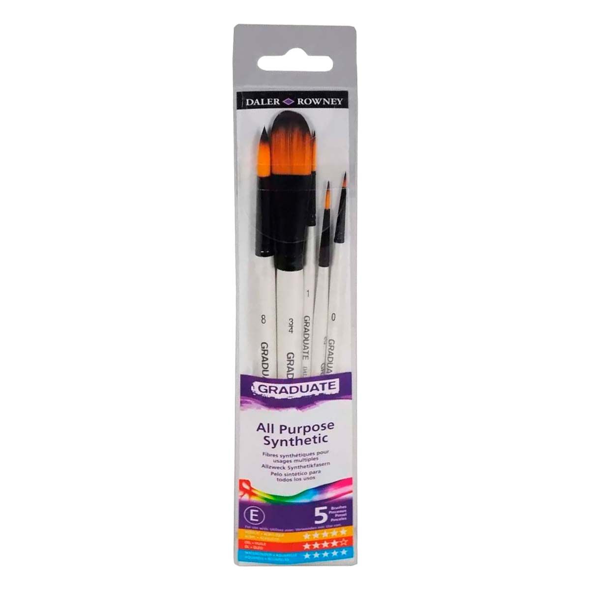 GENERICO - Pinceles Daler Rowney Paisajes (Set 5 Pinceles)