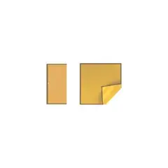 GENERICO - Papel Coreano Mandarina Con Borde Dorado 58x58CM 20PCS