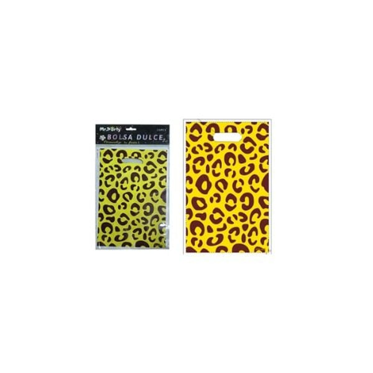 GENERICO - Bolsas Perladas Para Dulces Patrón Leopardo 10pcs 17x25cm