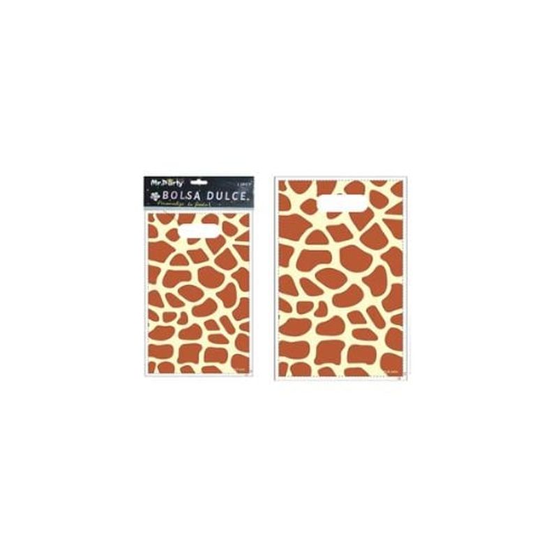 GENERICO - Bolsas Perladas Para Dulces Patrón Girafa 10pcs 17x25cm
