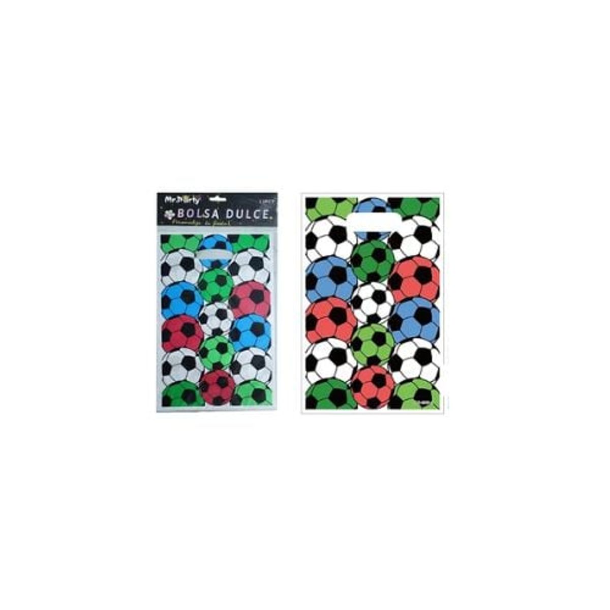 GENERICO - Bolsas Perladas Para Dulces Fútbol 10pcs 17x25cm