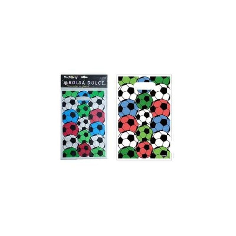 GENERICO - Bolsas Perladas Para Dulces Fútbol 10pcs 17x25cm