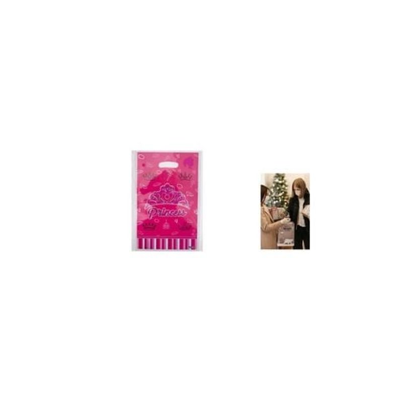 GENERICO - Bolsas Dulces Rosado Con Corona 16x25cm 10pcs