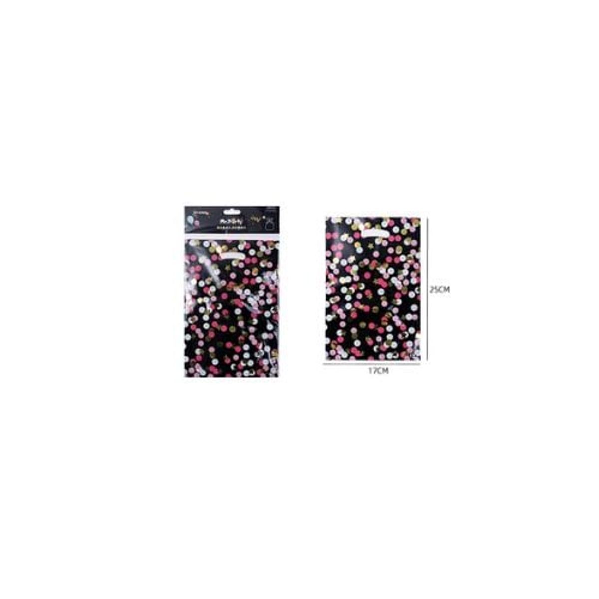 GENERICO - Bolsas Metalizadas Estrella Lunares 17x25cm 10pcs