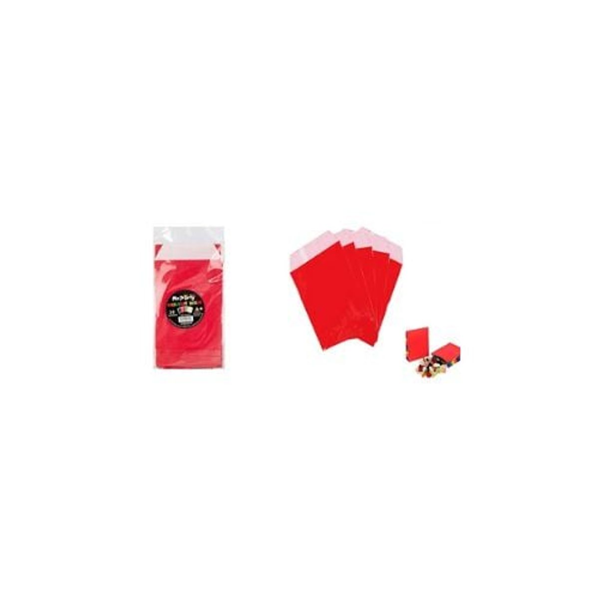 GENERICO - Bolsa De Papel Para Dulces Rojo 8x15cm 30pcs