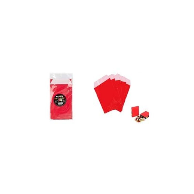 GENERICO - Bolsa De Papel Para Dulces Rojo 8x15cm 30pcs