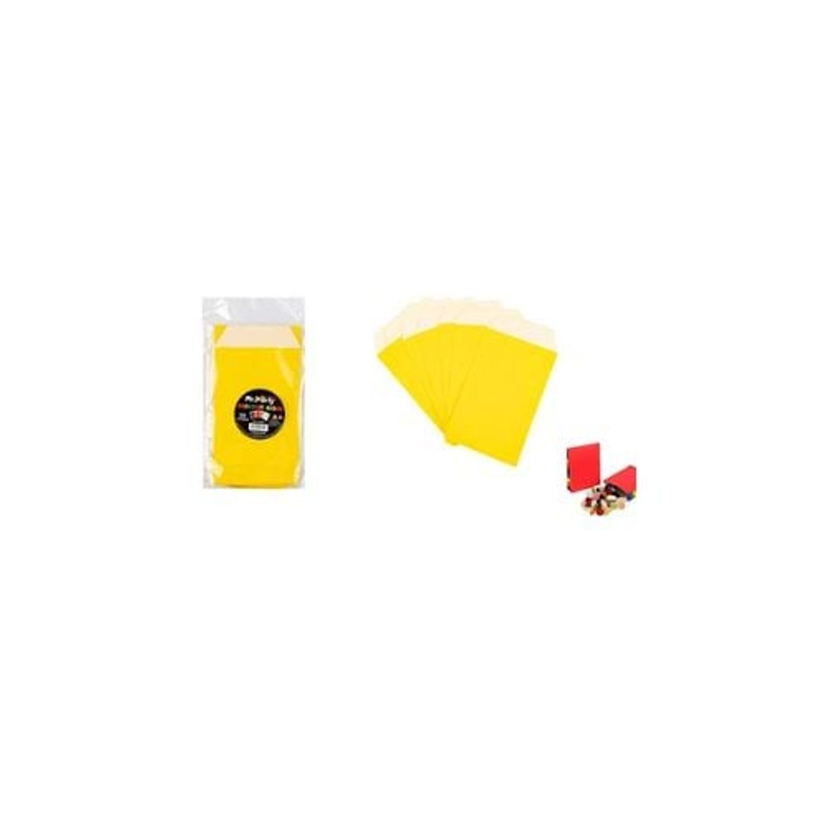 GENERICO - Bolsa De Papel Para Dulces Amarillo 8x15cm 30pcs