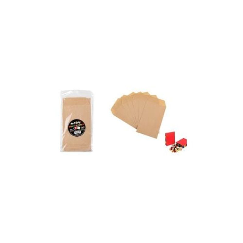 GENERICO - Bolsa De Papel Para Dulces Color Natural 8x15cm 30pcs