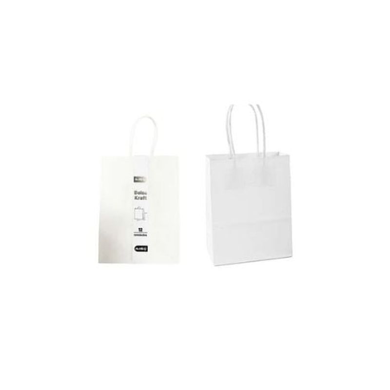 GENERICO - Bolsa De Papel Kraft Mediana Blanco