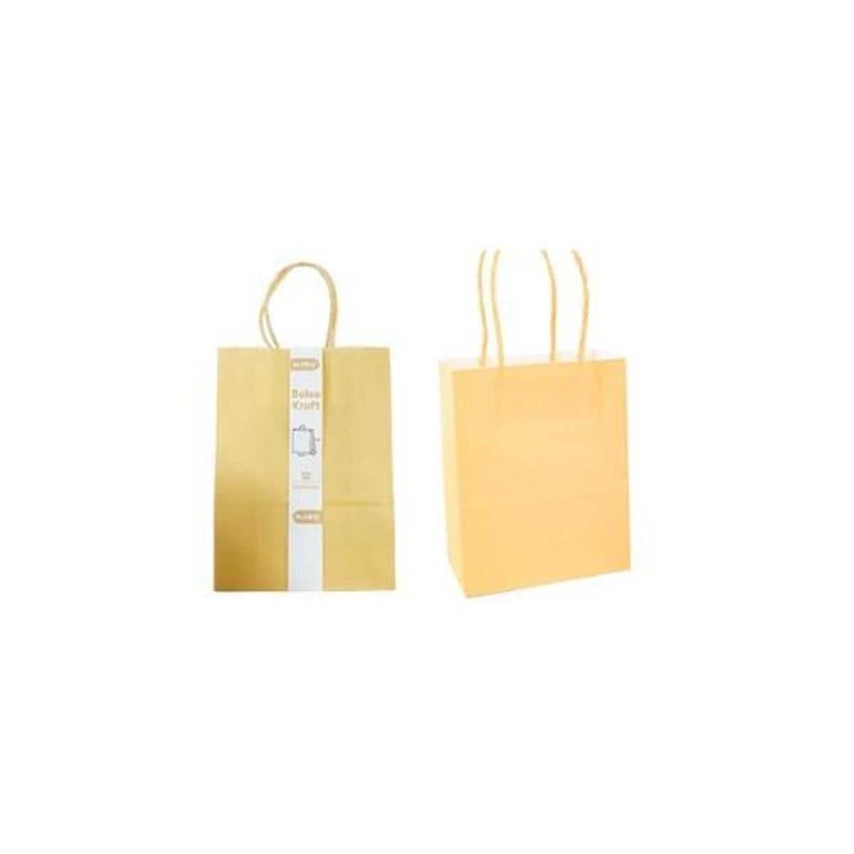 GENERICO - Bolsa De Papel Kraft Mediana Beige