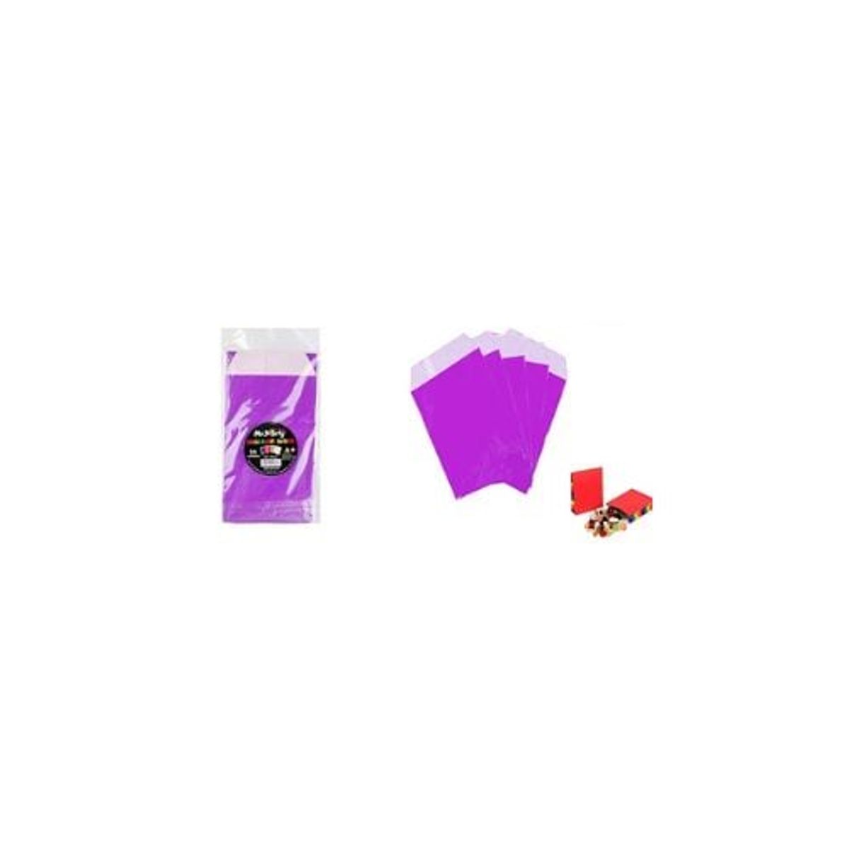 GENERICO - Bolsa De Papel Para Dulces Morado 8x15cm 30pcs
