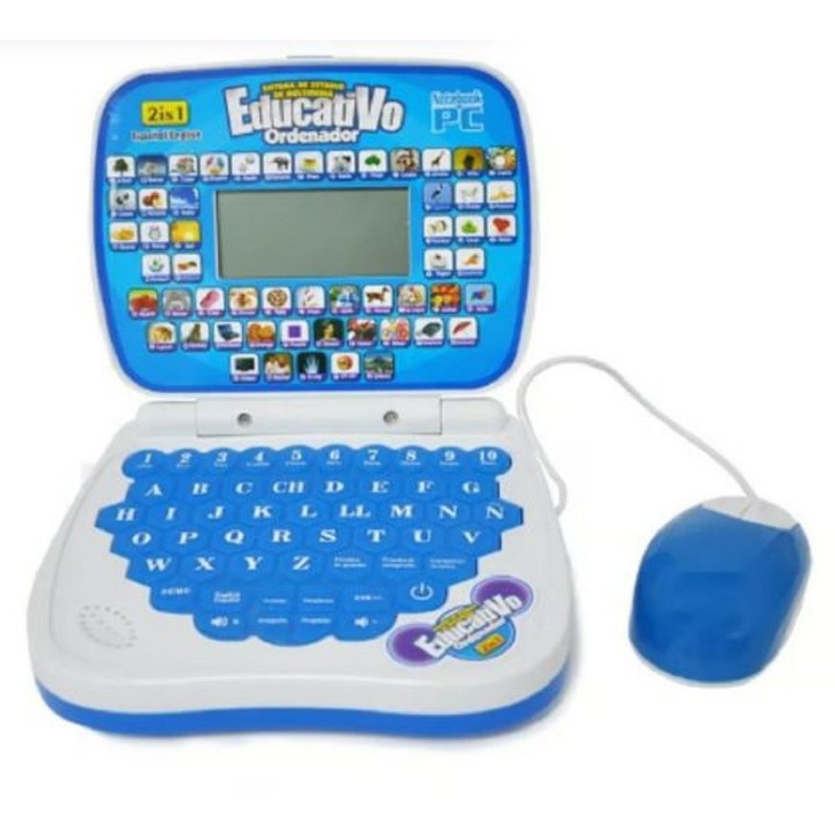 GENERICO - COMPUTADORA DE NIÑOS DIDACTICA DINO ROJO INGLES ESPAÑOL WYM