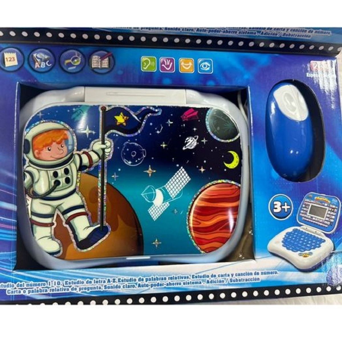 GENERICO - COMPUTADORA DE NIÑOS ASTRONAUTA ESPACIAL INGLES ESPAÑOL WYM
