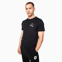 CONVERSE - Polera Manga Corta Negro Holiday Skate
