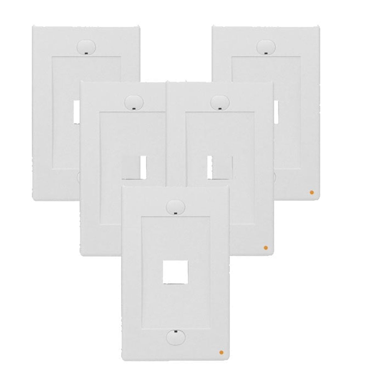 FACTORYTECH - Keystone Horizontal Faceplate 70 x 114 LinkMade 5 Unidades