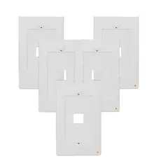 FACTORYTECH - Keystone Horizontal Faceplate 70 x 114 LinkMade 5 Unidades