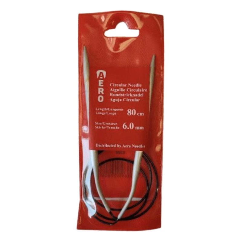 GENERICO - palillos circular para tejer AERO 80cm 60mm