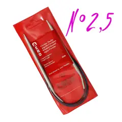 GENERICO - Palillos circular para tejer AERO 80cm 25mm