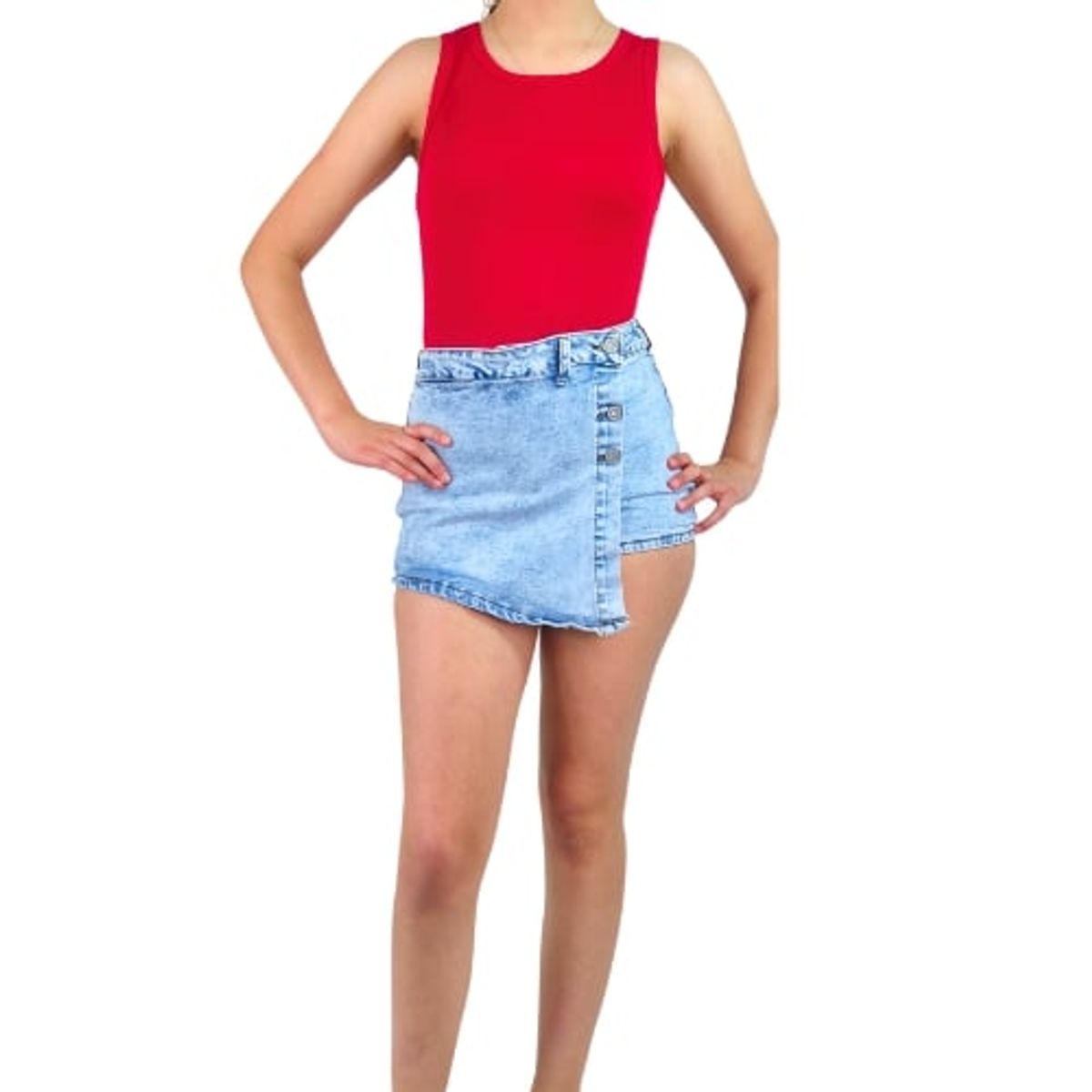 LIKE SHOP - Body Mujer Acanalado Modelo Musculosa 068