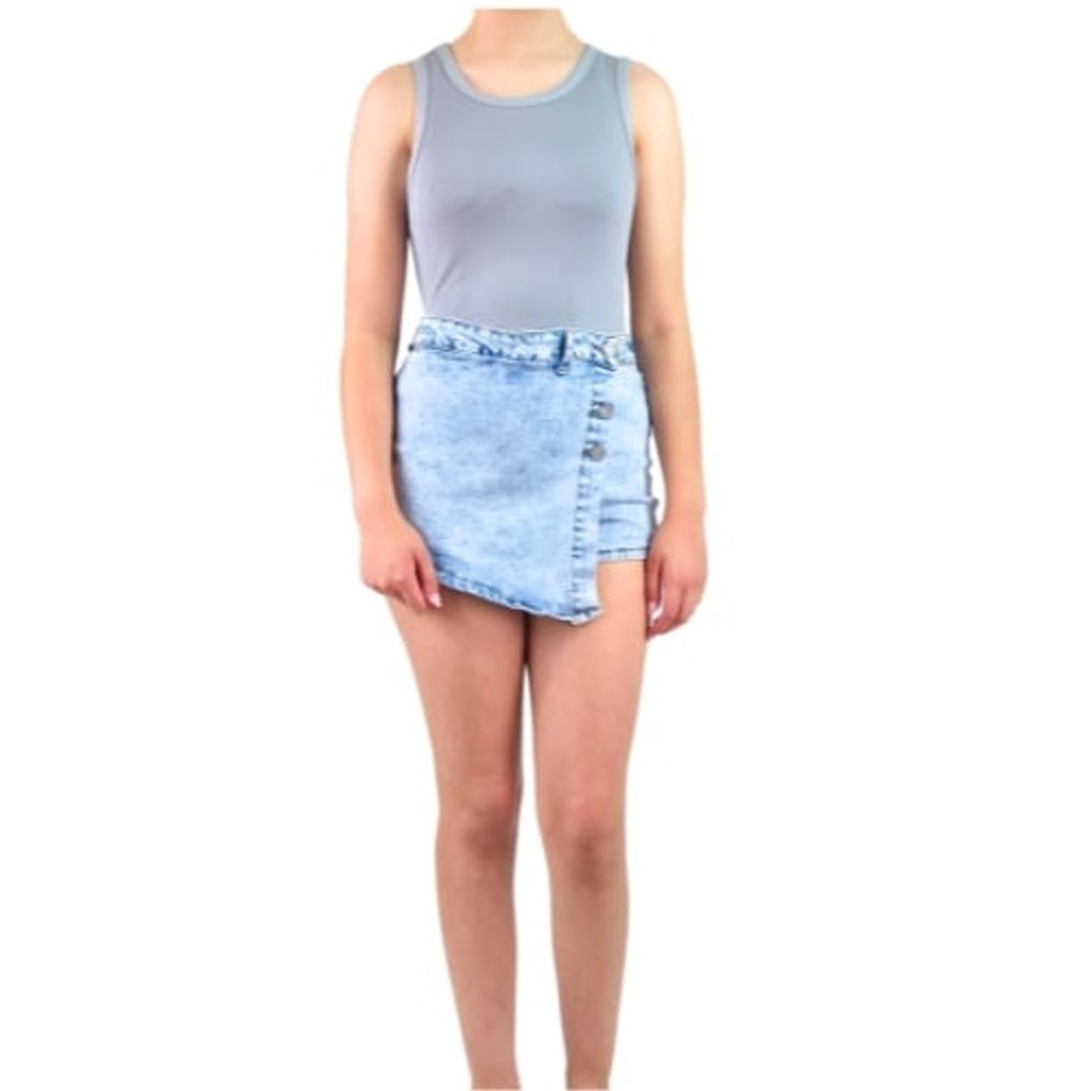 LIKE SHOP - Body Mujer Acanalado Modelo Musculosa 068