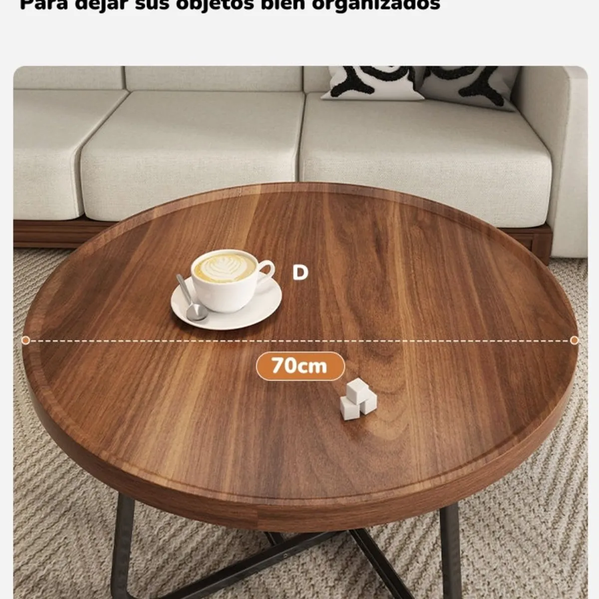 LUBABYCAS - Mesa De Centro Redonda 70cm By LuBabycas