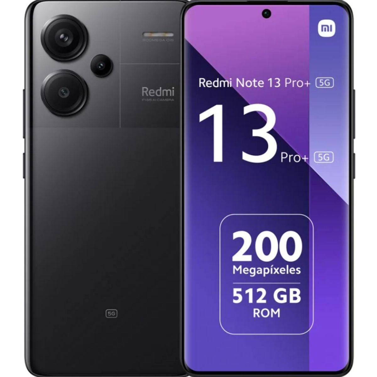 XIAOMI - Xiaomi Redmi Note 13 Pro+ 5G 512GB - Negro - Reacondicionado