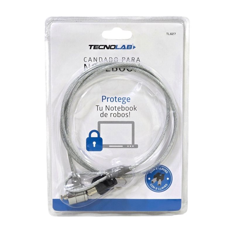 TECNOLAB - Candado Seguridad Notebook Tecnolab Con Llave TL627