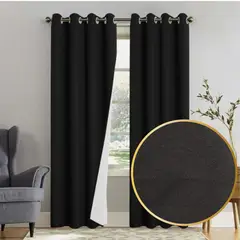 GENERICO - Cortina Blackout Engomada Lino 140x230cm 1 Paños