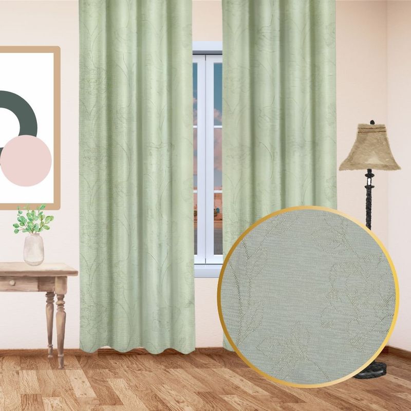 GENERICO - Cortina Blackout Jacquard Engomada 140x230cm 1 Paños