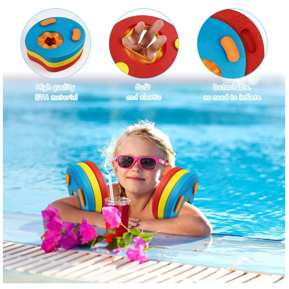 KUANGYE - 6 unidades De Disco De Natación Para Niños, Disco Flotante