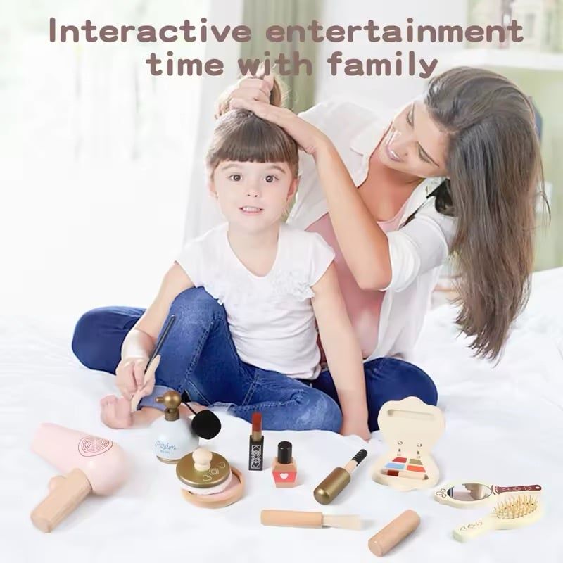 GENERICO - Disne Mini Set De Maquillaje En Madera Juego Roles Cod10021