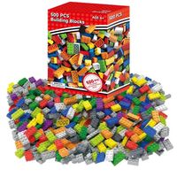 500 Bloques De Construcción En Caja Plastica Para Niños