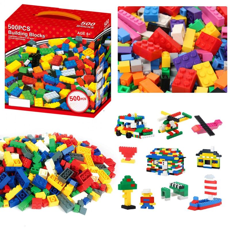 KUANGYE - Set De Bloques De Construccion 500pz Diferentes Tamaños