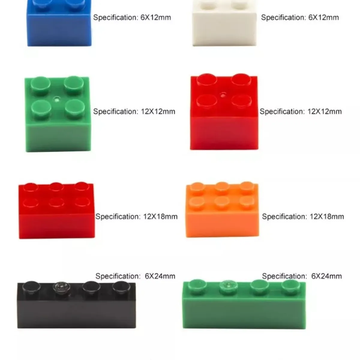 KUANGYE - 500 Bloques De Construcción En Caja Plastica Para Niños