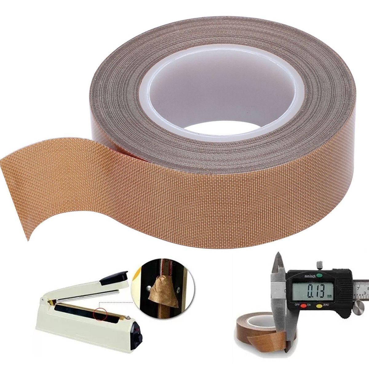 KUANGYE - Teflón Rollo 40mmx10m Para Selladoras