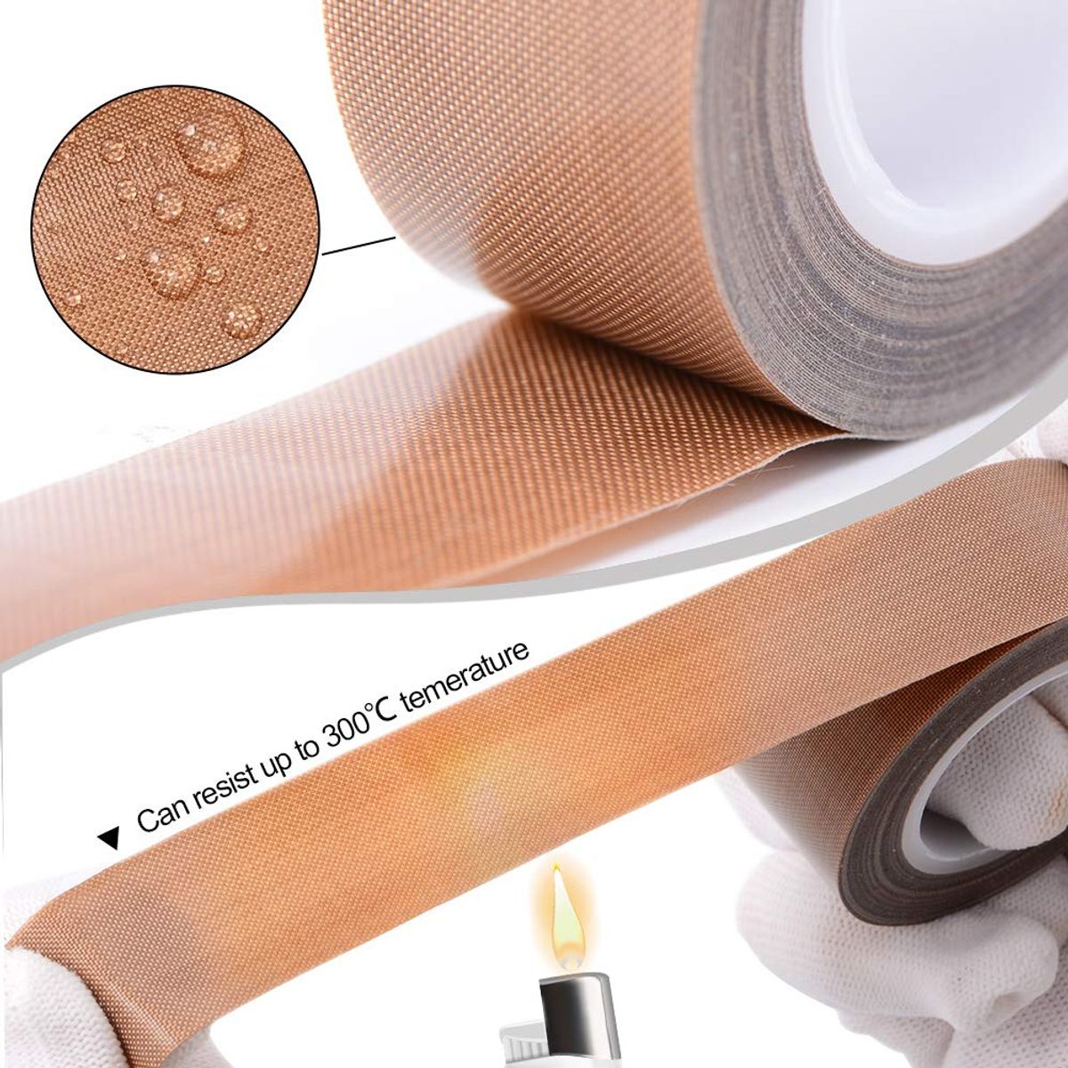 KUANGYE - Teflón Rollo 40mmx10m Para Selladoras