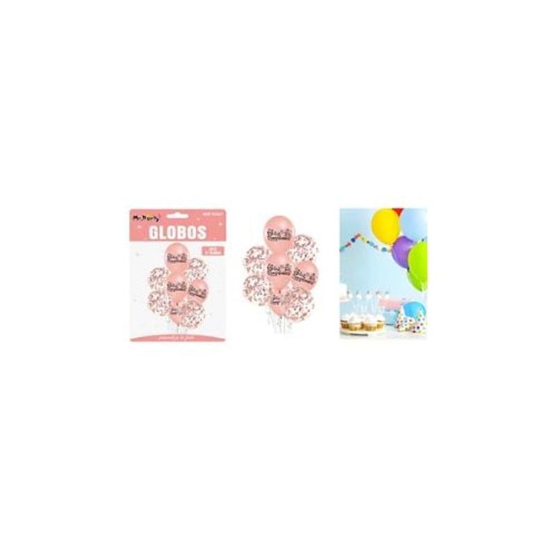 GENERICO - Set De Globos De Látex 8pcs Feliz Cumpleaños